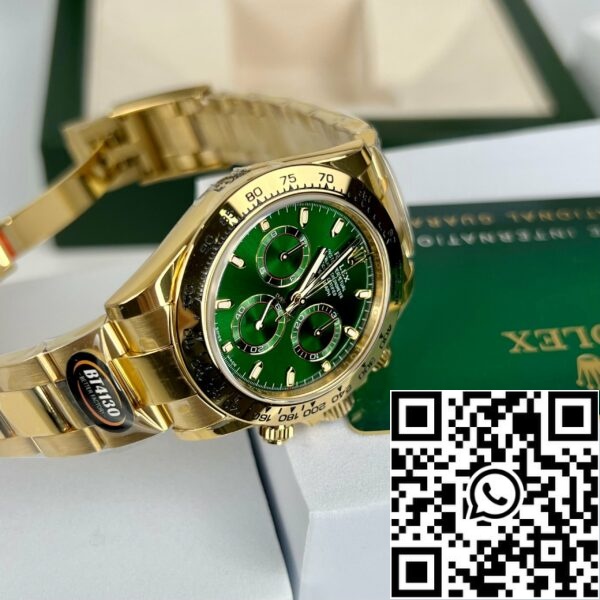 z4646362111077 39d8c09760858eff037d248e6f1943f0 77183621 a0ea 47cb bc8d cbe9270ba67c Rolex Oro Giallo Cosmograph Daytona 40 Orologio Quadrante Verde Arabo 116508 Rivestito Oro Giallo 18k