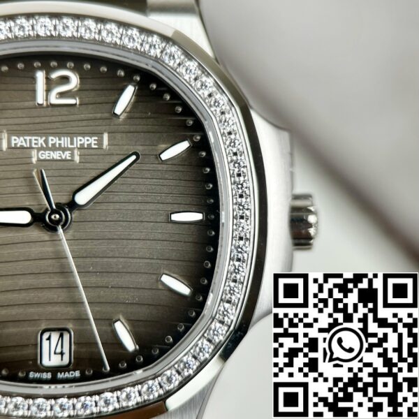 z4660447690227 4020749c62856904a8b3a31ab1fa0b5a Patek Philippe Nautilus Ladies 7118/1A-011 обичай камък от 3K фабрика неръждаема стомана