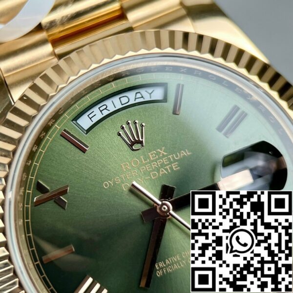 z4661310282274 2dd923f208c991c89a9e7eeb4cde4732 d7ee641f 4609 4414 8efe d7f4f2b2cf04 Rolex Day-Date 40 228235 Злато 18k със 167 грама тегло зелен циферблат