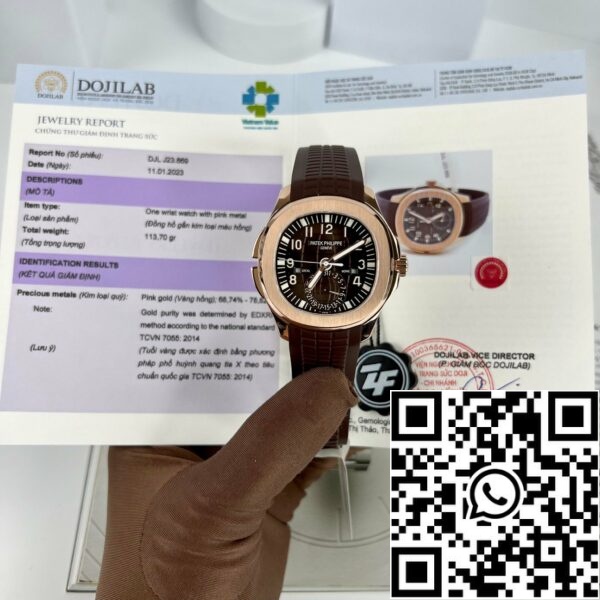 z4663736472867 1dde635638ad0750ba4aa2f5c55a95b0 Patek Philippe 5164R-001 Aquanaut 40.8mm 18k Rose gold filled from ZF Factory