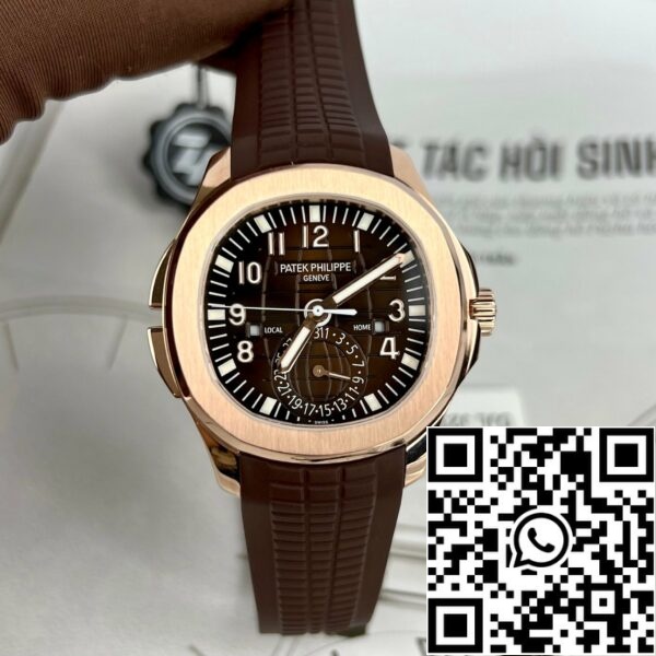 z4663736538443 3b8d4d77f84eb33b25f3b3865b06449c Patek Philippe 5164R-001 Aquanaut 40.8mm 18k różowe złoto wypełnione z fabryki ZF