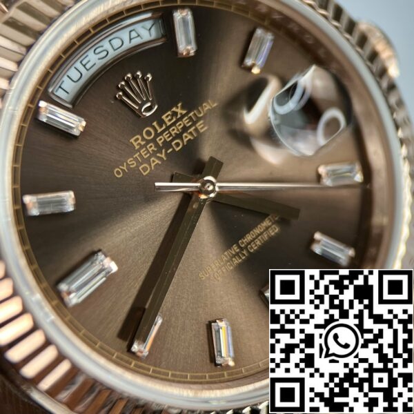 z4663743250105 9509ac25f85692eb5dc207188b293816 4edb6d23 05af 4bb2 a3ce 76ecf18027ce Rolex Day-Date 40mm 228235 suklaa soittaa 18k nousi kultaa täynnä 150 grammaa