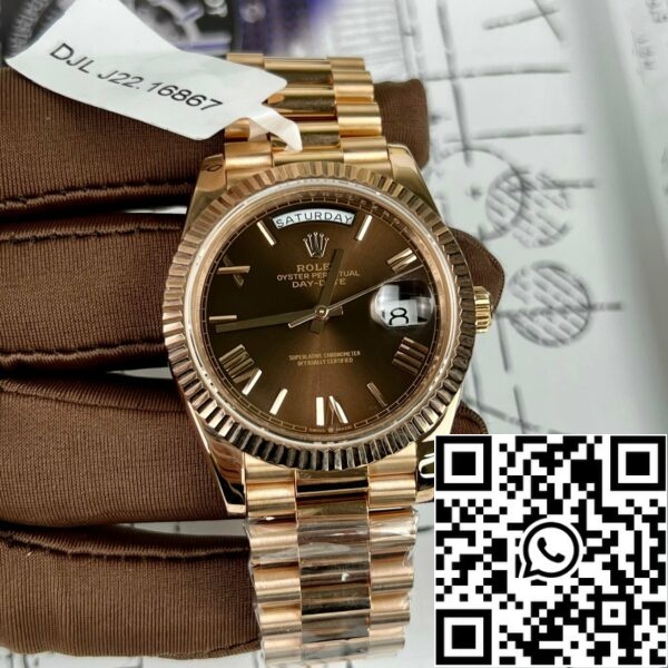 z4663746701445 cbf5719fea0b7f29985ad227e4798e89 5f2664cd 34b9 4c3f b889 7f414a84ab85 Rolex Day Date President Automatic 228235 18k rose gold filled 150 gram