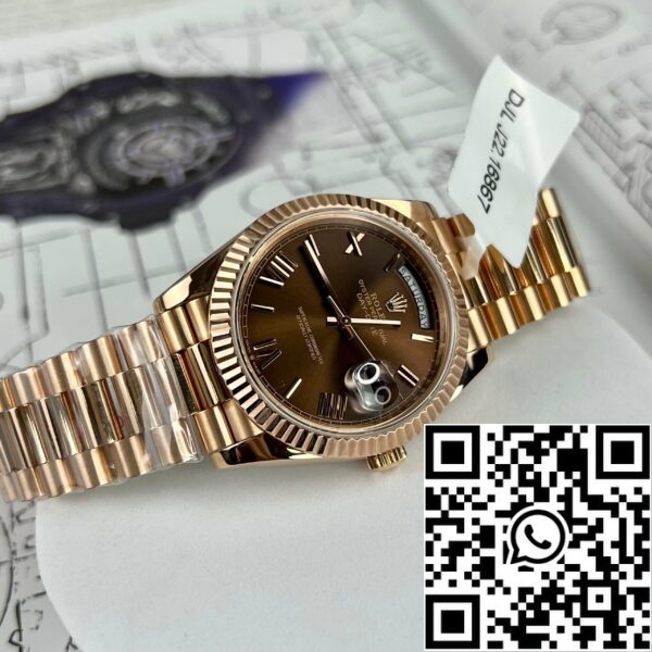 z4663747290546 c00dc5a254cf776c4893039b0eb30880 d71dc35f 1dd7 46ce 8e9c 3f93d1a056e4 Rolex Day Date President Automatic 228235 18k rosaguld fyldt 150 gram