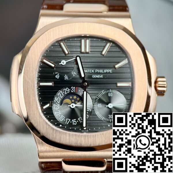 z4665883729159 1e646c229f4eded0ab16f1697dcc63f2 Patek Philippe Nautilus 5712 18k umplut cu aur roz cu cadran gri de la PPF