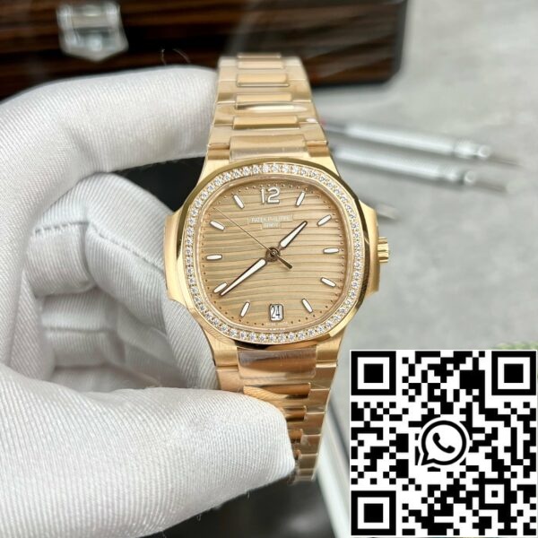 z4665909924137 0c89e586f0b8a93d9b4be829d450df88 Patek Philippe Nautilus 7118/1R-010 18k gold filled from the 3k factory with yellow dial