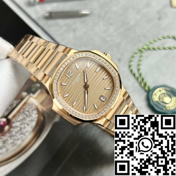 z4665909926437 969b0d2d9b2eb676ea00d42cee575002 Patek Philippe Nautilus 7118/1R-010 18k oro lleno de la fábrica de 3k con esfera amarilla