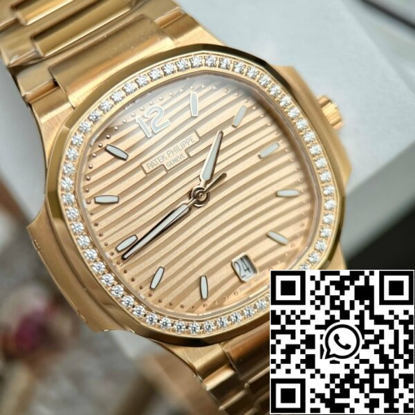 z4665909942647 238ef16599751f88ec5d7c7e787f65ba Patek Philippe Nautilus 7118/1R-010 18k llena de oro de la fábrica 3k con esfera amarilla