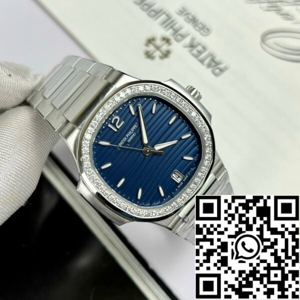 z4668676078360 9a71cec9f3244f877862da58f409a539 Patek Philippe Nautilus 7118/1A-001 custom Moissanite 3K Factory Blue Dial