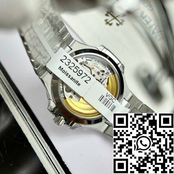 z4668676153733 a8e80b0c97f5a28a2f45ea964b8ac352 Patek Philippe Nautilus 7118/1A-001 custom Moissanite 3K Factory kék számlapja