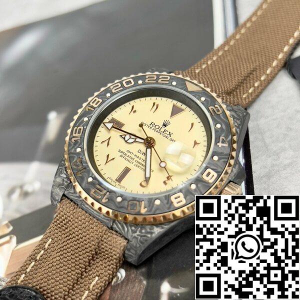 z4685280192037 48b1ae9b080d8296706e3bdf2106b417 Rolex GMT-MASTER II Diw arabic eagle 1:1 Best Edition Brown Fabric Strap