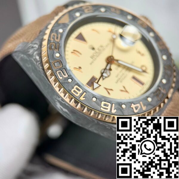 z4685280193374 3052b6bb4f3d85b96259ce78f2c0a379 Rolex GMT-MASTER II Diw arabic eagle 1:1 Best Edition Brown Fabric Strap