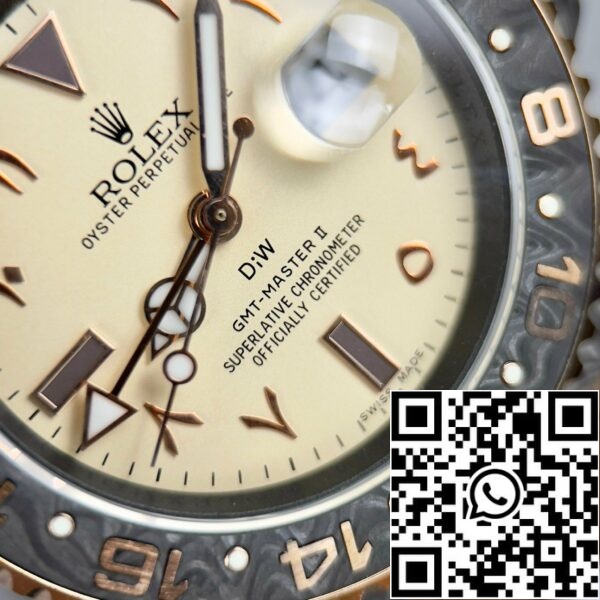 z4685280199408 33c388b483c5503cdda3f878bc44a356 Rolex GMT-MASTER II Diw arabic eagle 1:1 Best Edition Brown Fabric Strap