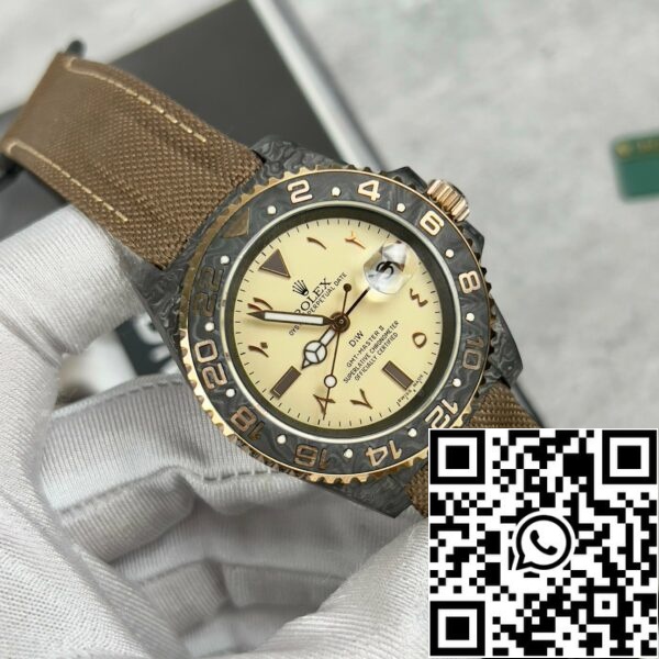 z4685280215489 0d6db0acb494189604f76fe8e8e40997 Rolex GMT-MASTER II Diw arabic eagle 1:1 Best Edition Brown Fabric Strap