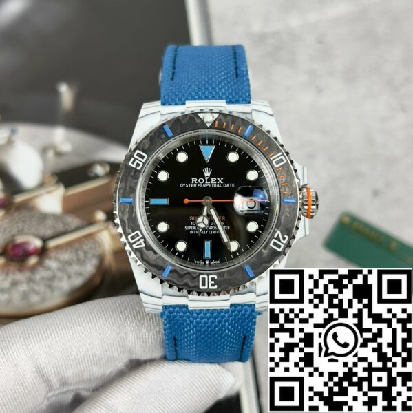 z4685280708560 52e8567e3a6875c546808b23fe853060 Rolex GMT-MASTER II Diw 1:1 Best Edition Blue Fabric Strap Black Dial