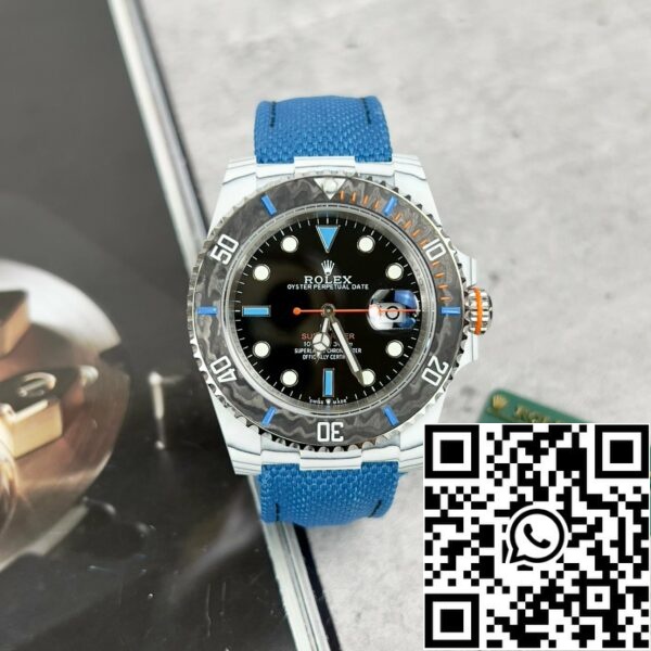 z4685280710222 02c4ca9181f0fa333fcc0584eee113ba Rolex GMT-MASTER II Diw 1:1 Best Edition Niebieski pasek z tkaniny Czarna tarcza