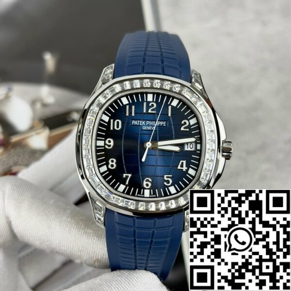 z4685280950417 079e9cbea56f200d79b64e26bd87f3a0 Patek Philippe Aquanaut 5168G-001 Melhor Edição 1:1 3K Personalizada de Fábrica Mossanite