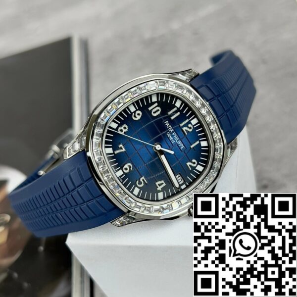 z4685280961680 b77ae12021756a150ef180b44fb13d59 Patek Philippe Aquanaut 5168G-001 Melhor Edição 1:1 3K Personalizada de Fábrica Mossanite