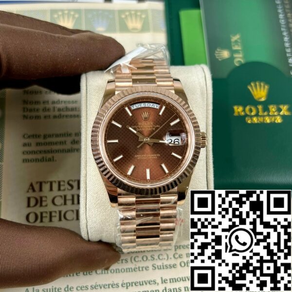 z4688016165191 71aec3b1cbe9659d799ece7c5f734d28 d4691fca 3372 46fe b108 55e8b83ef305 Rolex Day-Date 40 228235 hodmip Best 1:1 Edition coated 18k rose Gold 130 gram