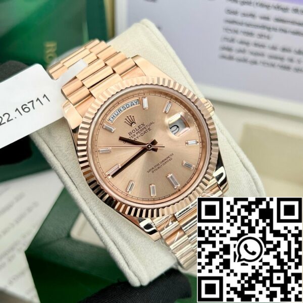 z4689777173007 e176023664a680efac84efdc20288573 fcb1734c 191b 402f 8119 33ffc531a766 Rolex Day-Date 40 Rose Gold 228235 champagne Gold Filled 18k de GM Factory