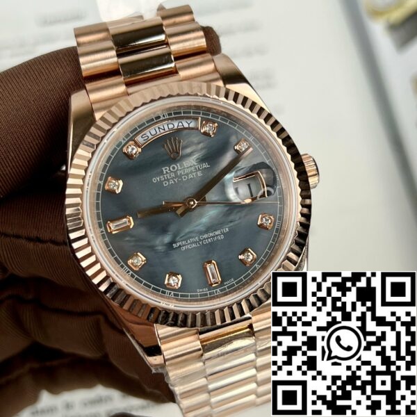 z4689778752614 8061b17f2849c6543c930fdb6b68e5da 8d62018e 865b 4738 bc8b 921064bc7720 Rolex Day-Date Rose Gold Rose Diamond Dial 36mm 128235 Best 1:1 Edition belagd 18k roséguld 130 gram