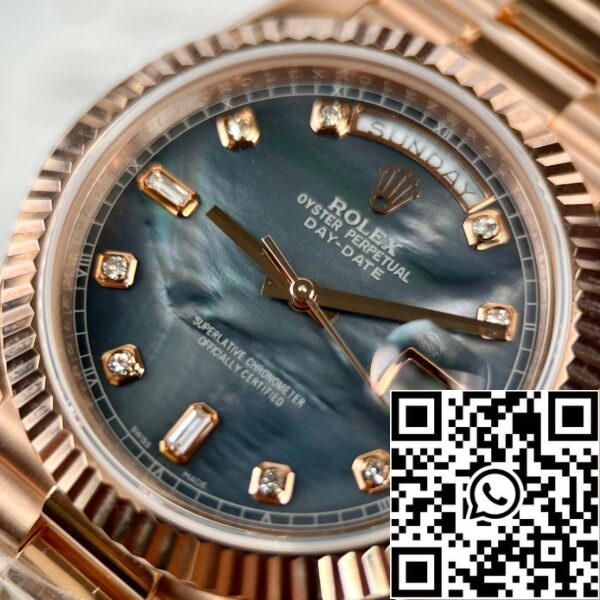 z4689778773411 fe23217ff569f6d557373e3644e0ce14 c86d4b9d f6a5 4134 8b11 2c65fa423994 Rolex Day-Date Rose Gold Rose Diamond Dial 36mm 128235 Best 1:1 Edition belagd 18k roséguld 130 gram