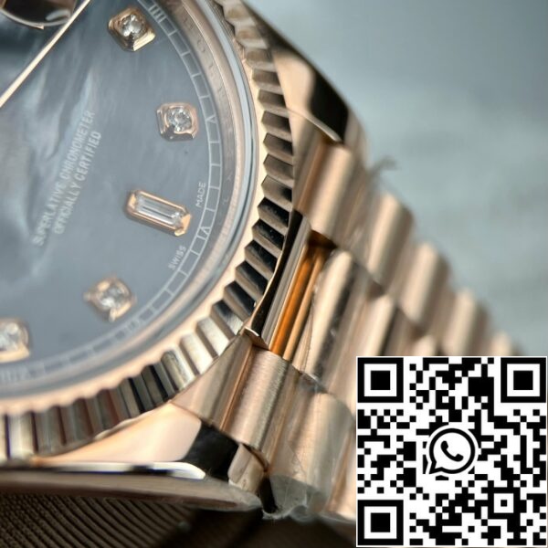 z4689778777641 d57cfb0a3d9d9ceebef1704764661883 873424f9 fc0e 4aa2 a6a0 1f8db30b3058 Rolex Day-Date Rose Gold Rose Diamond Dial 36mm 128235 Best 1:1 Edition belagd 18k roséguld 130 gram