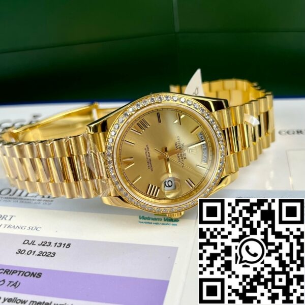 z4689779004137 2d2a207c4adf3edeb5905f16e15a8acb 3f67ae2c 7348 4946 839f 7ae341e41bdb Rolex Day-Date 40mm 228238-0006 revestido oro amarillo 18k Mejor bisel moissanita Edición 1:1