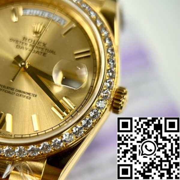 z4689779020010 ce17e0e6b84e727875c73e9cf0dd84af 26205020 679c 46dd 9103 e380433114b1 Rolex Day-Date 40mm 228238-0006 recubierto 18k oro amarillo Mejor 1:1 Edición bisel moissanite