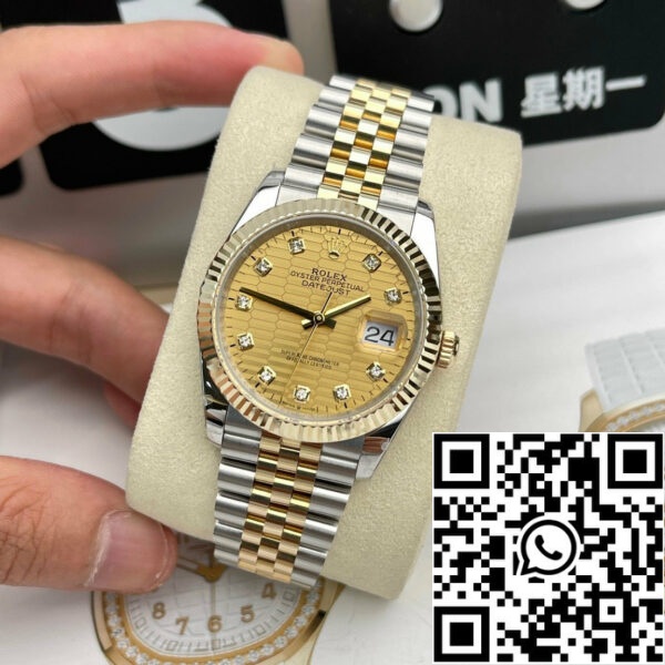 z4726471045827 f5500bedd56affd84af3bccb9335aa44 6a4004fe e100 438b 8d91 f79dccacb462 Rolex Datejust 36 126233 GM Factory 1:1 Meilleure édition 18 carats remplie d'or 36 mm