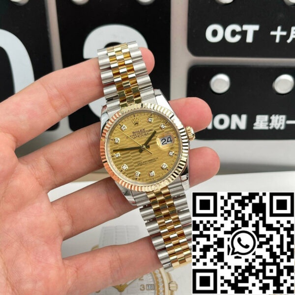 z4726471057228 ebb9727b67c7d9b6efefffca00db8c8e 063e51e4 66b2 4eee b643 2dfa8e41fafd Rolex Datejust 36 126233 GM Factory 1:1 Best Edition 18K Gold Filled 36mm