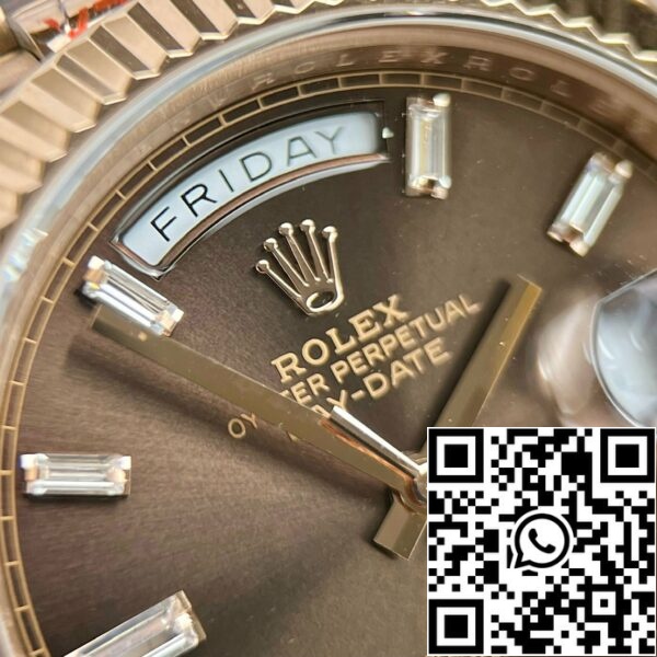 z4731050360089 b3cc7f3038d75873e4476c33ad39ad4d 0b4e4465 5477 4cc5 8b07 f2aa49737d18 Rolex Day-Date 40mm 228235 chocolate dial 18k rose gold filled 167 gramów