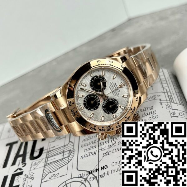 z4737112328791 1ab183d4f90c134596ac64d4230d3c21 Rolex Daytona 116505 розовое золото хронограф 40 мм Лучший 1:1 Edition метеоритный циферблат BT Factory