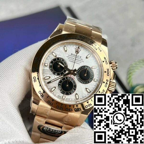 z4737112332382 90164c6aa4bff8d0753eb0fdd61cd7b2 Rolex Daytona 116505 Rose Gold Chronograph 40mm Legjobb 1:1 Edition meteorit számlap BT Factory