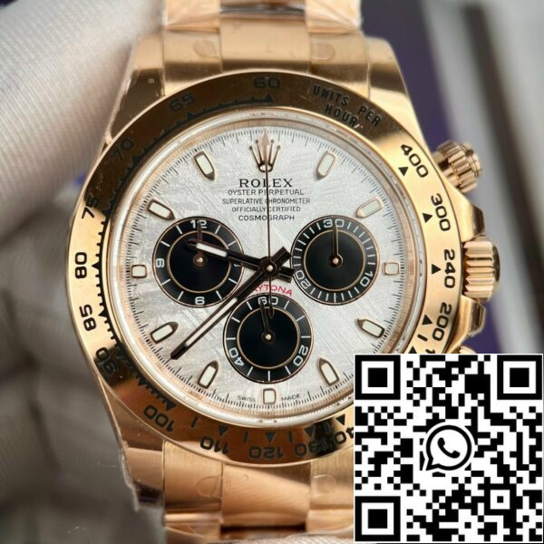 z4737112346353 5ffae6ce71a70f9072246dddfcefbea9 Rolex Daytona 116505 Rose Gold Chronograph 40mm Beste 1:1 Editie meteoriet wijzerplaat BT Fabriek