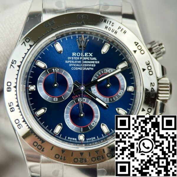 z4737414296215 7071d5a8d6750628616ae7a1fb755325 Rolex Cosmograph Daytona M116509-0071 1:1 Best Edition BT Factory Blå urtavla