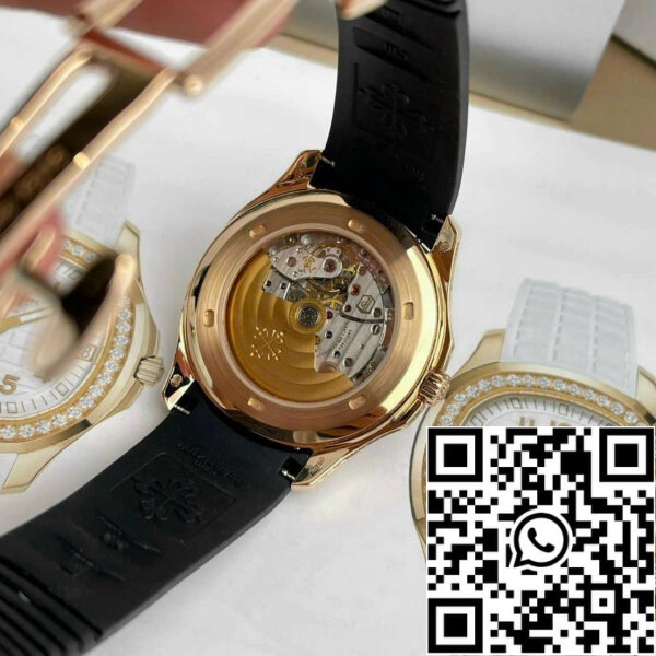 z4737972786101 e5b0e43d5b0fd2cbe397a469db2ad4fe Patek Philippe Aquanaut 5167R-001 Migliore Edizione 1:1 18k Avvolto e Baguette Moissanite