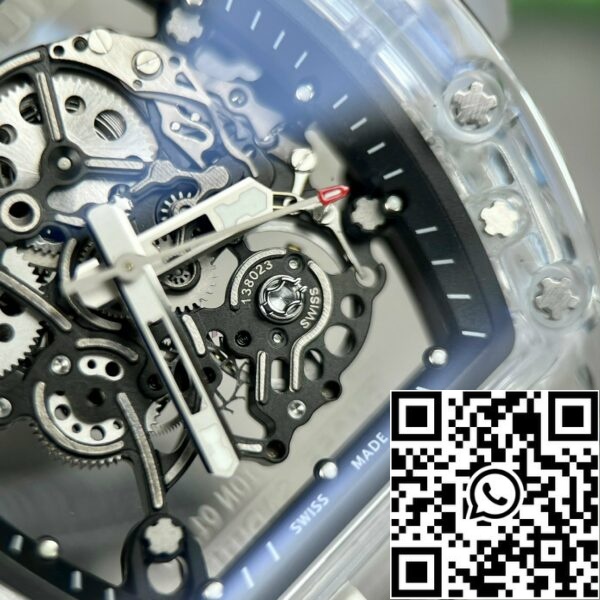 z4792886734991 05c0de88c06850782450a973465de821 Richard Mille RM055 1:1 Best Edition RM Fabriek kast Saphire