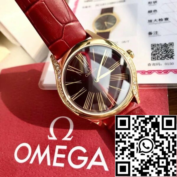 z4808153262084 9d89b00f325e2f1cab39ae3e1c4fde17 Omega De Ville Trésor Quartz 36 mm 428.58.36.60.11.001 Oryginalny szwajcarski mechanizm