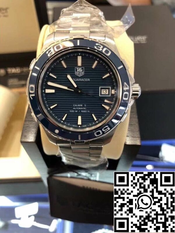 z4808251129010 0700dc7a3ea891da67882087c72ded77 Tag Heuer Aquaracer WAK2111.BA0830 500 Automatic 41mm Swiss Original Movement