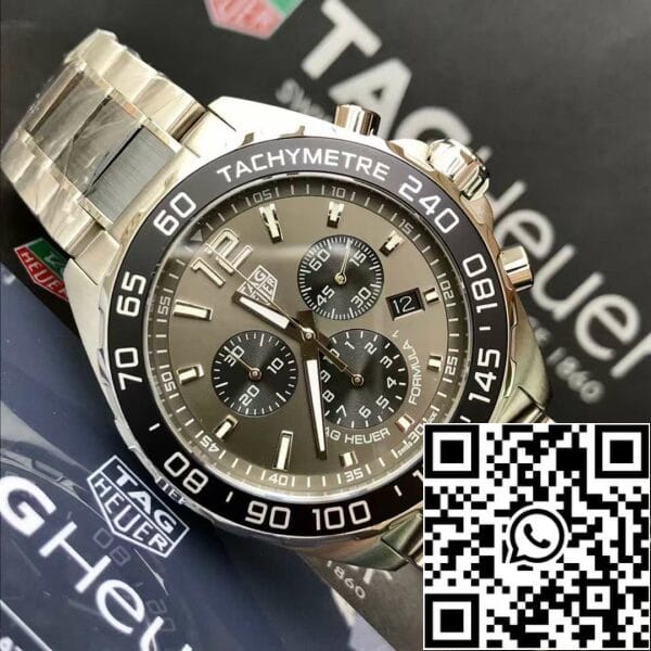 z4808252302555 645d77e65e05dc25c6827dc1e238afe0 Tag Heuer Formula 1 Chronograph Anthracite Grey Dial Men Watch CAZ1011.BA0843 Swiss Original Movement