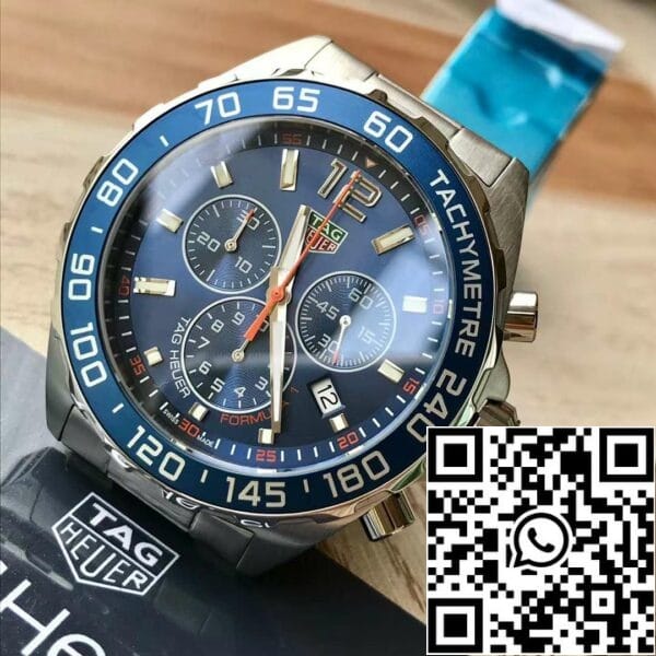 z4808252449883 09be95e174aded37797c02b31c016edb Tag Heuer Formula 1 Chronograph Blue Dial Men Watch CAZ1014.BA0842 Swiss Original Movement