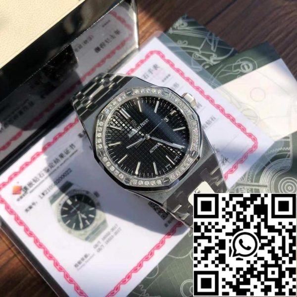 z4811336570837 dd408158fe25a69393686dd3dfd03a00 Audemars Piguet Royal Oak 15451ST.ZZ.1256ST.01 schweiziskt originalverk