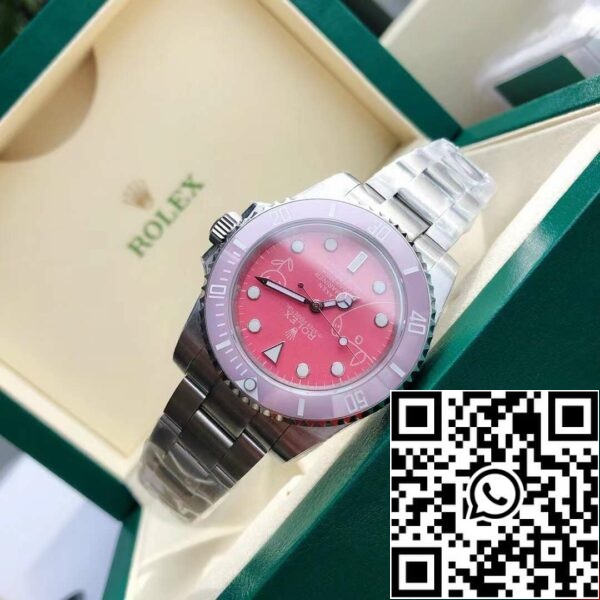 z4812448485121 41333fc5bbb8ab79b78f9116176850a9 Rolex Submariner BLAKEN Pink Pig Steel nincs dátum Svájci eredeti óramű