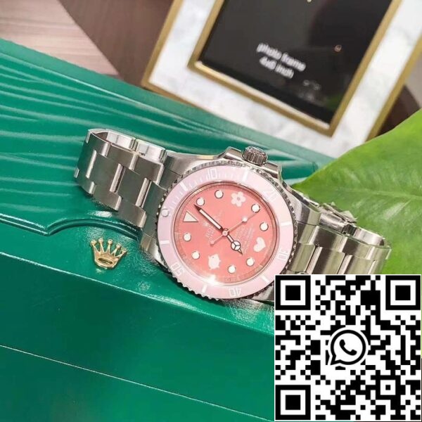 z4812449182394 f35f679ebc87dfcd87cc0de45af43714 Rolex Submariner BLAKEN ohne Datum rosa Edition Schweizer Originalwerk