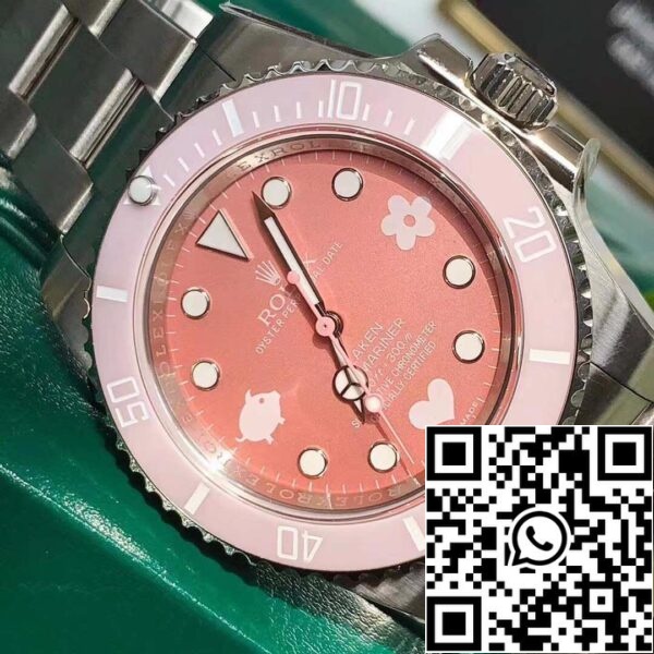 z4812449191912 c346ed059d5c8dc02f6ffe77b07ea858 Rolex Submariner BLAKEN no date pink edition Swiss Original movement