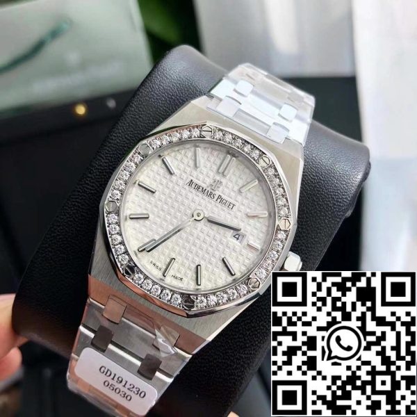 z4813757415866 d2bcc8b55c93693693c51ddb50a5ffd7 Audemars Piguet Royal Oak 67651ST.ZZ.1261ST.01 Diamanten bezel Zwitsers Origineel uurwerk