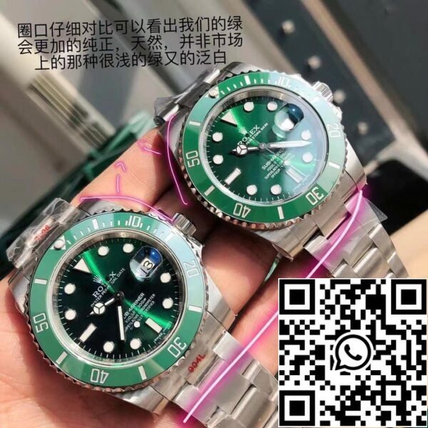 z4813758581873 9004340abd9e115ed079a8bddcbd1997 Rolex Submariner Green Host M116610LV Schweiziskt originalurverk