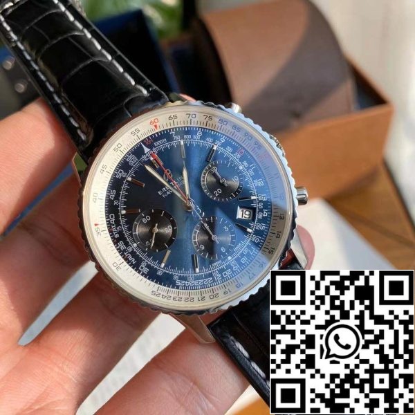 z4821795932148 e875f02c33fbb5162816c1710cada42d Breitling Navitimer 1 B01 Chronograph 46 Blue Dial Ceas pentru bărbați - Mișcare originală elvețiană