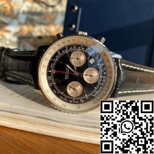 z4821796811123 f839a60cda6d77feb08401e4458b7b38 Breitling Navitimer 1 B01 Chronograph 46 Zegarek męski ze stali szlachetnej - oryginalny mechanizm szwajcarski